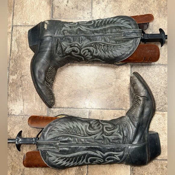 Boulet Leather Cowboy boot Size 7.5 - Picture 2 of 6